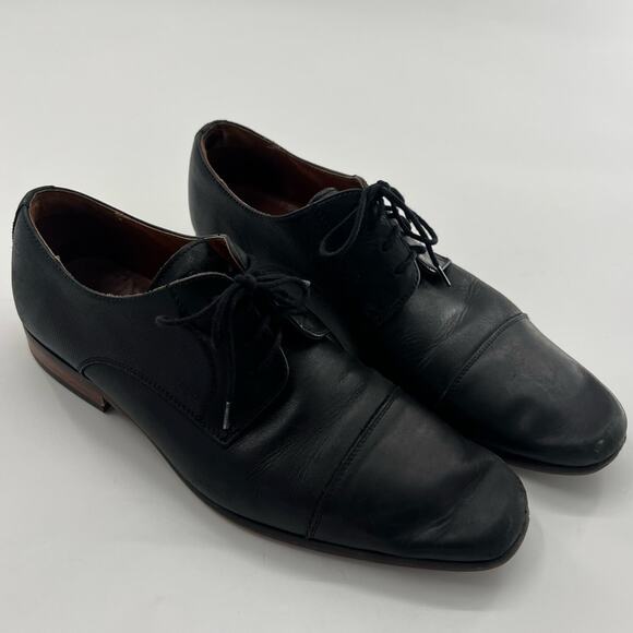 Florsheim Postino Cap Toe Oxford Black Leather Formal Men’s Shoes - Picture 1 of 9